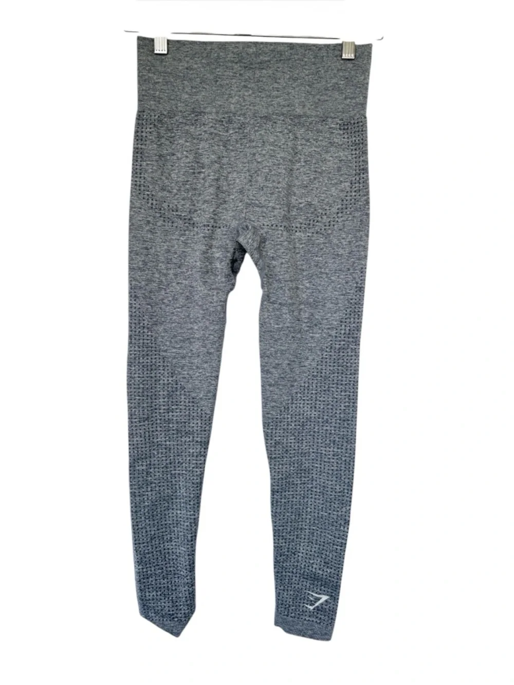 Gymshark Grey Seamless Crop Top and Leggings Set Sz Small EUC - Picture 6 of 15
